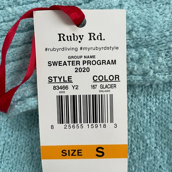 Ruby Rd Cowl Neck Long Sleeve Cotton Blend Sweater - Picture 2 of 6